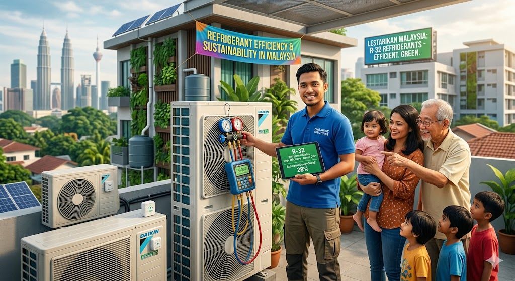 refrigerant efficiency sustainability Malaysia HVAC