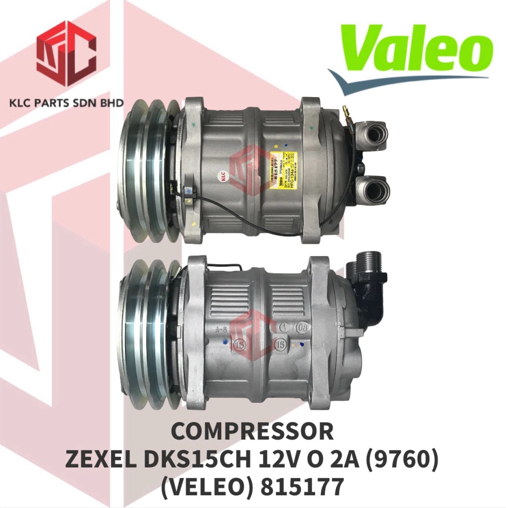 COMPRESSOR ZEXEL DKS15CH 12V O 2A (9760)(VALEO) 815177 