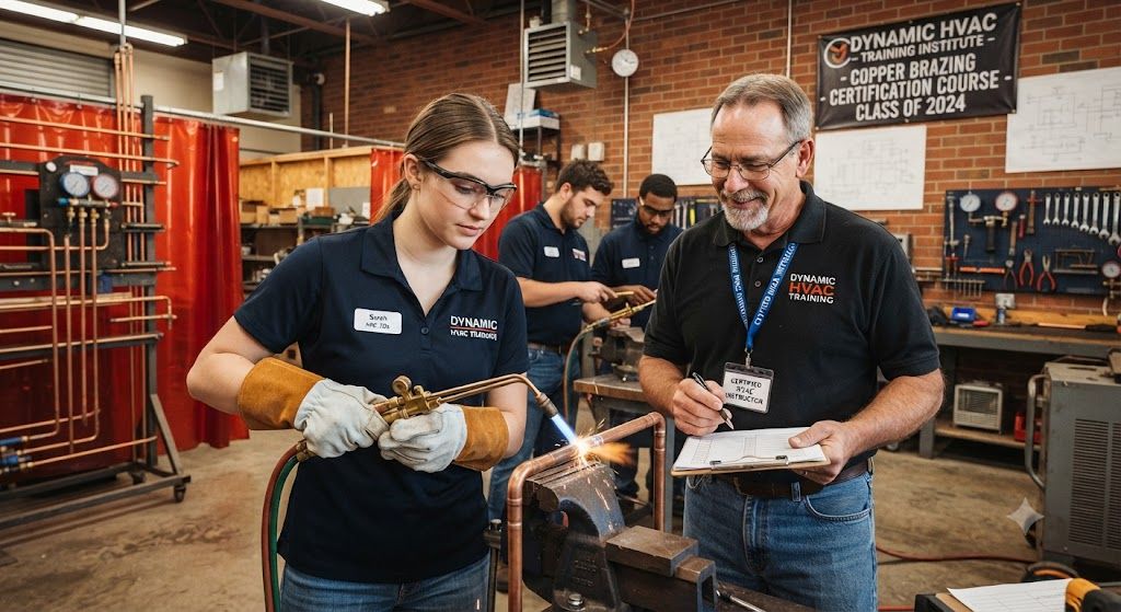 professional HVAC copper brazing course certification