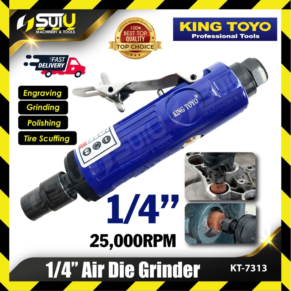 KING TOYO KT-7313 / KT7313 1/4" Air Die Grinder 25000RPM