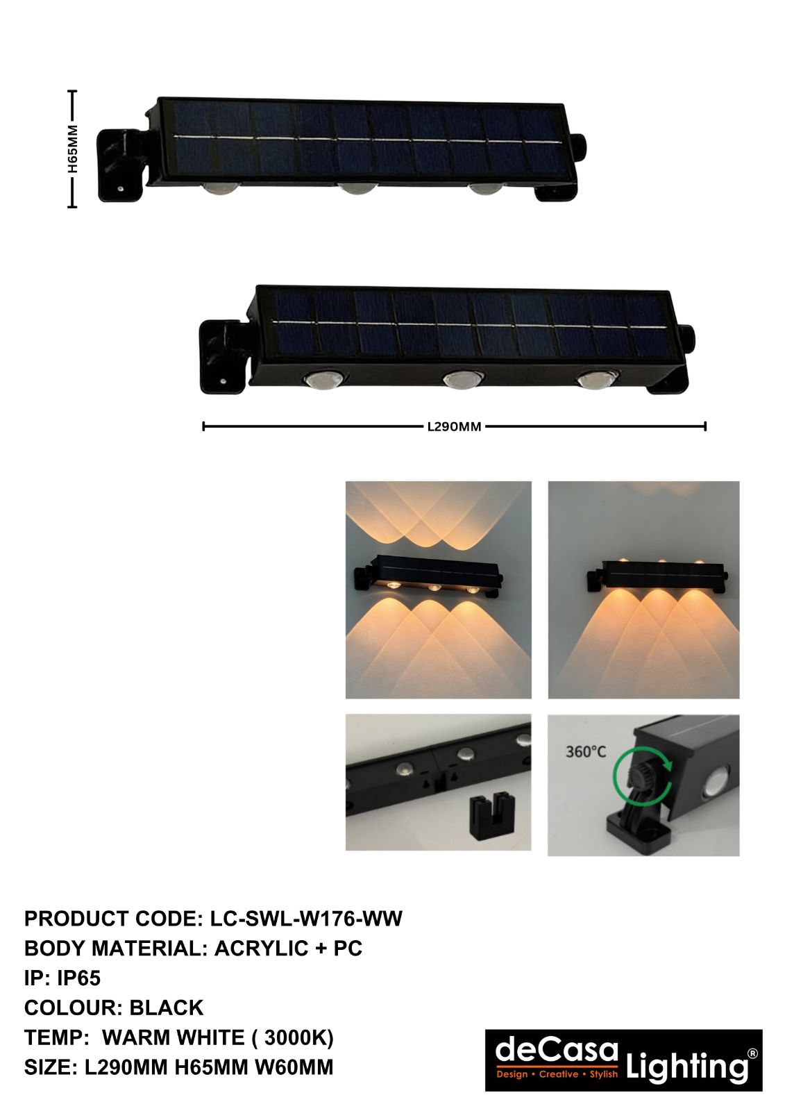 OUTDOOR WALL LIGHT(LC-SWL-W176-WW)
