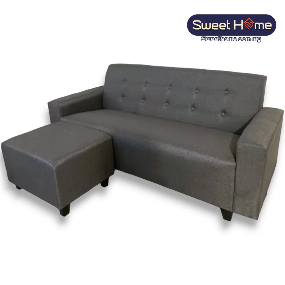 Eco SERIES TOM SOFA L SHAPE SOFA PENANG-GREY