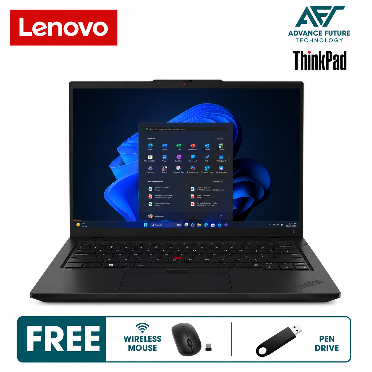 Lenovo ThinkPad L14 Gen 6 21S6005PMA 14'' WUXGA Business Laptop Black ( Intel Core Ultra 5 225U, 16GB, 512GB SSD, Intel, W11Pro )