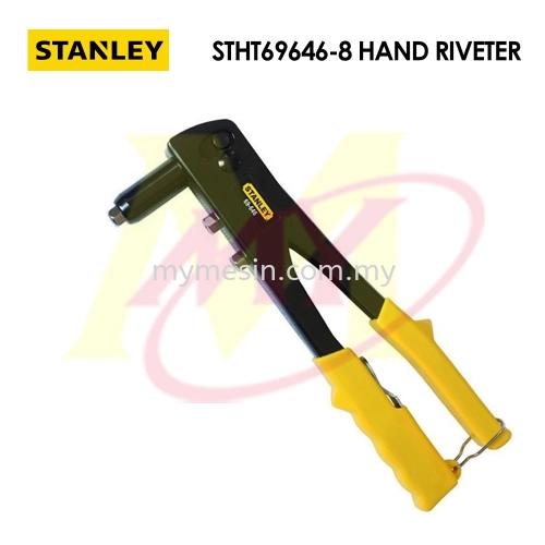 Stanley 69-646 Hand Riverter Medium Duty Pop Pull Blind Rivet Gun 3 Nose Pieces