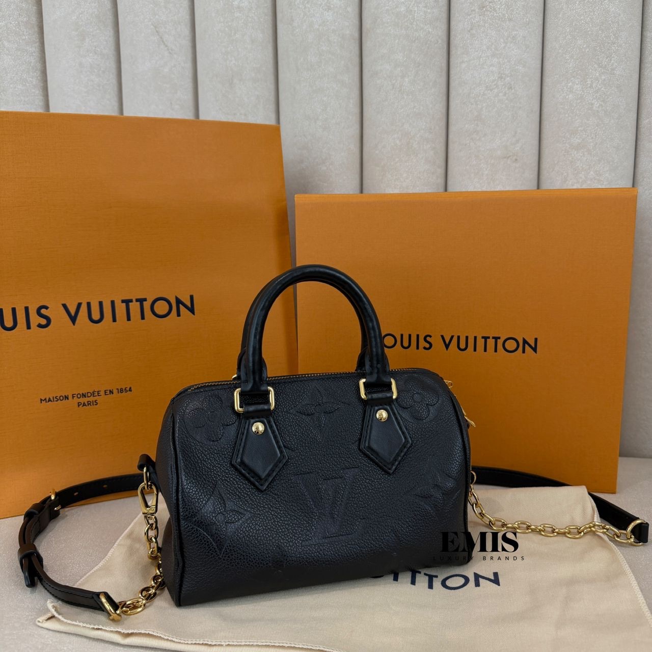 Louis Vuitton Monogram Empreinte Speedy Bandouliere 20 M58953- 名牌二手包包