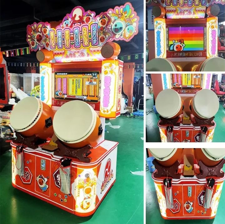 Taiko Drum Master Arcade Music Video Simulator Game Machine