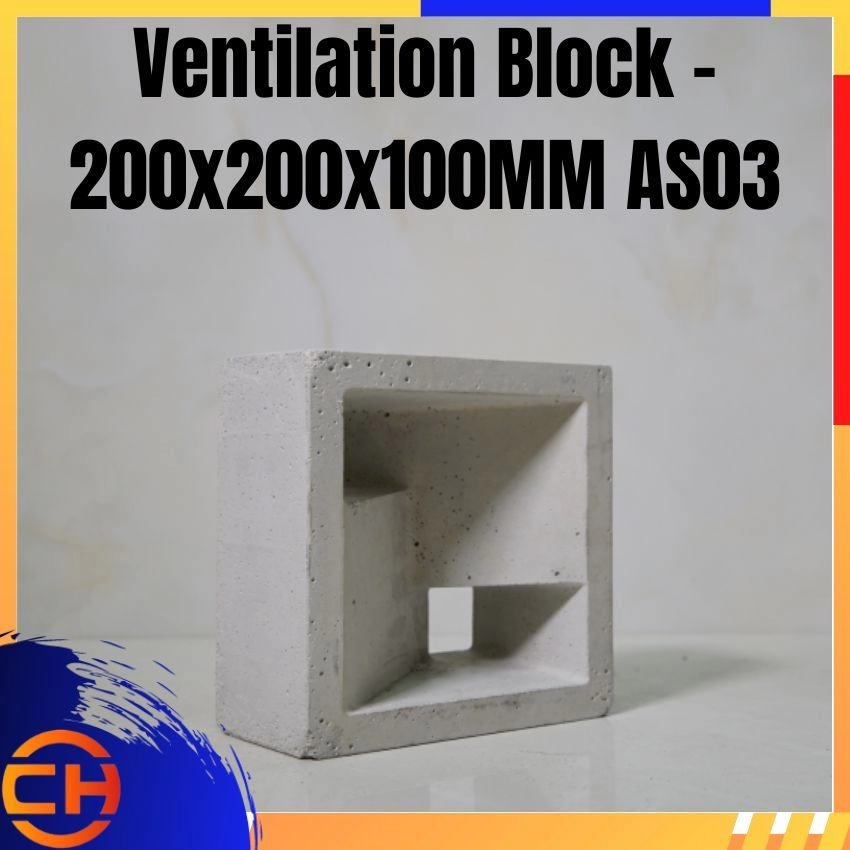 Ventilation Block - 200x200x100MM AS03