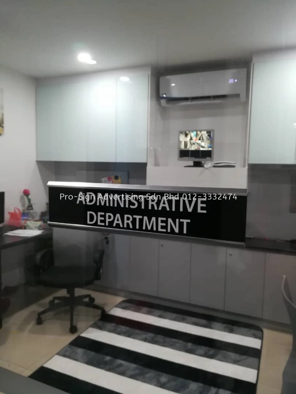 ACRYLIC AND DOOR SIGNAGE (DUTA BERKAT, SHAH ALAM, 2018)