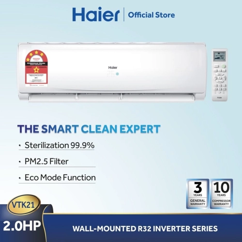 Haier 2.0HP Inverter Air Conditioner R32 VTK Series HSU-19VTK21