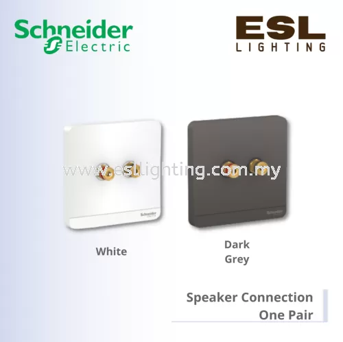 SCHNEIDER AvatarOn Speaker Connection 1 Pair - E8331SC_WE_G11 E8331SC_DG_G11