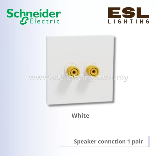 SCHNEIDER AvatarOn C Speaker connction 1 pair - E8731SC_WE