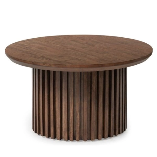 MUJI 800 mm RD Coffee Table Walnut