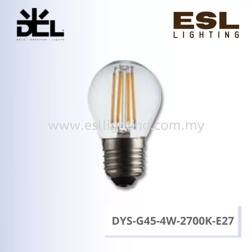 DCL LED FILAMENT PING PONG BULB E27 4W - DYS-G45-4W-2700K-E27