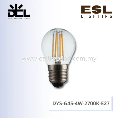 DCL LED FILAMENT PING PONG BULB E27 4W - DYS-G45-4W-2700K-E27