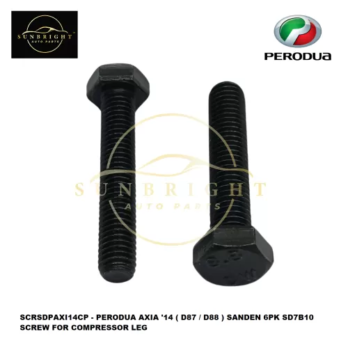 SCRSDPAXI14CP - PERODUA AXIA '14 ( D87 / D88 ) SANDEN 6PK SD7B10 SCREW FOR COMPRESSOR LEG - Sunbright Auto Parts Supply Sdn Bhd