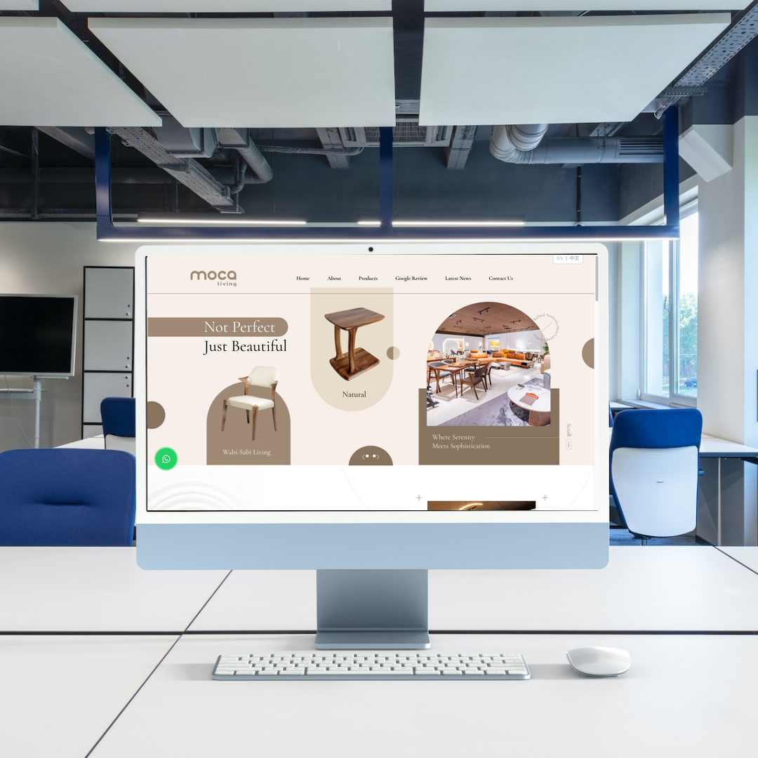 Custom Home Furniture Malaysia Website Design & SEO Case Study | Moca Living in Johor