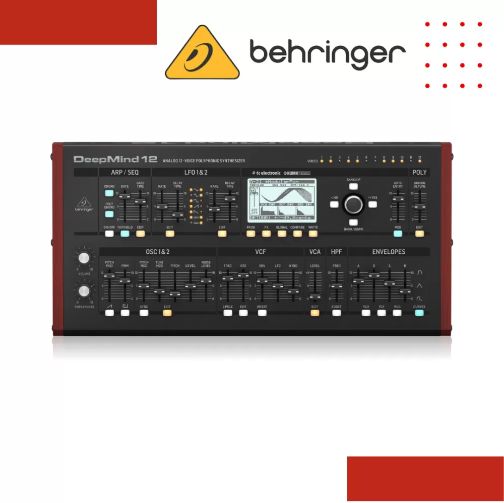 Behringer DeepMind12D 12-voice Analog Desktop Synthesizer