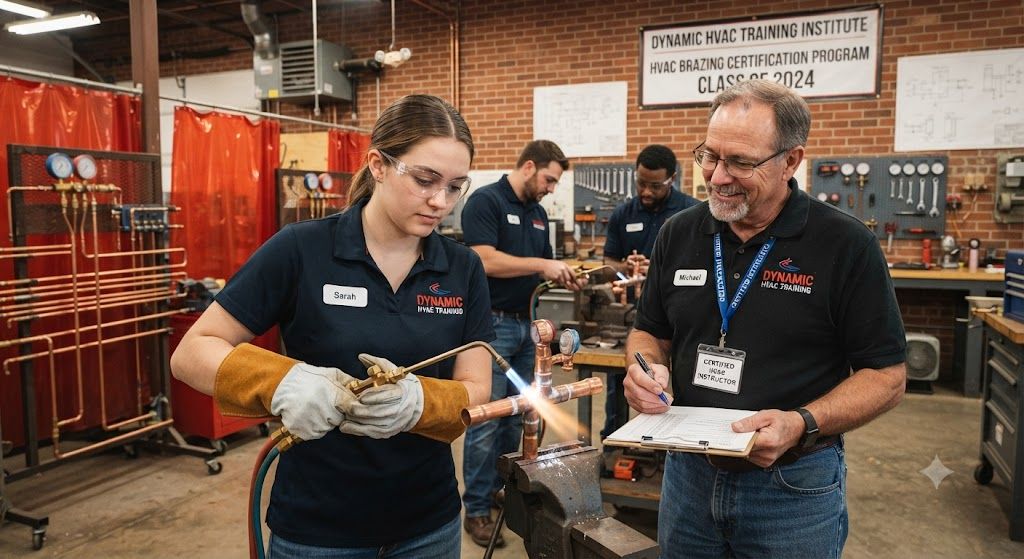 HVAC brazing certification for technicians