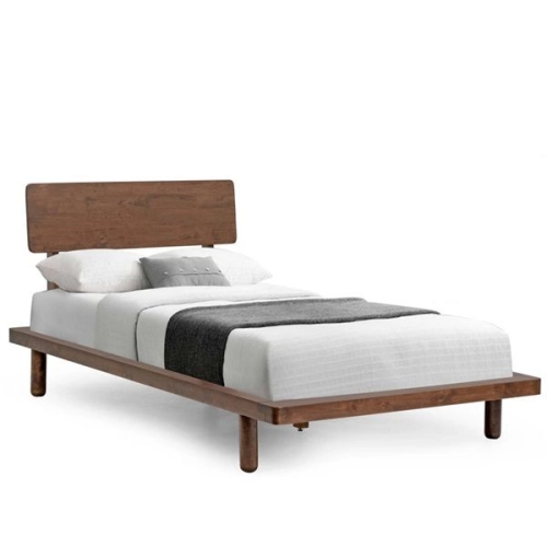 MUJI 3' Single Wooden Bed Walnut