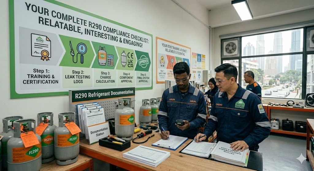 R290 refrigerant documentation compliance