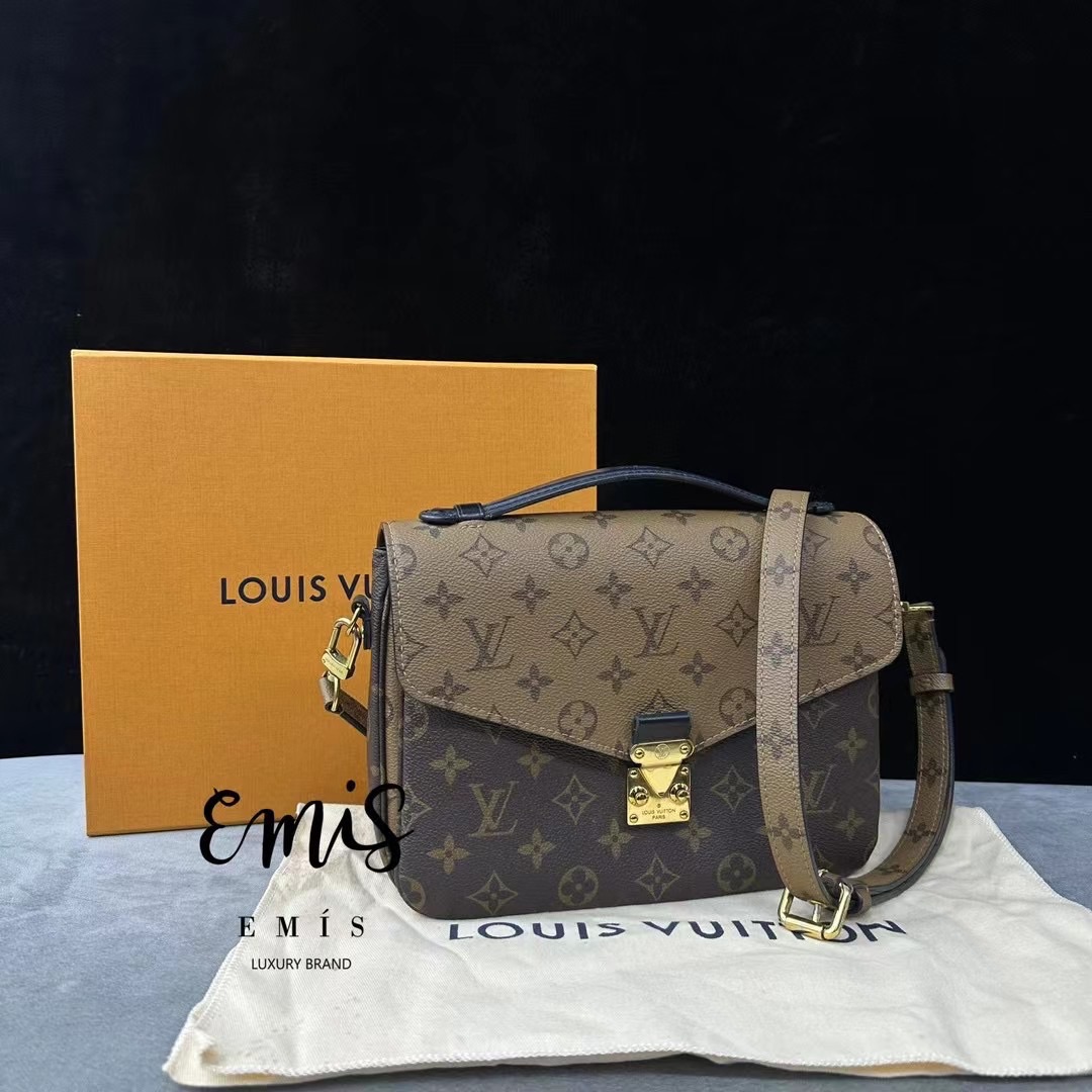 Louis Vuitton Monogram Reverse Pochette Metis M44876- Preloved Luxury