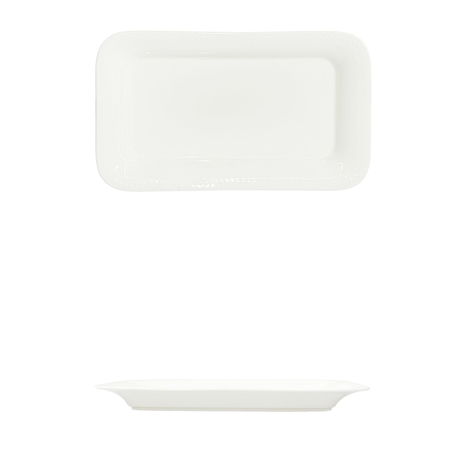 YX-BC-12'' Wheat Ears Retangular Shallow Plate 12 麦穗长方浅盘