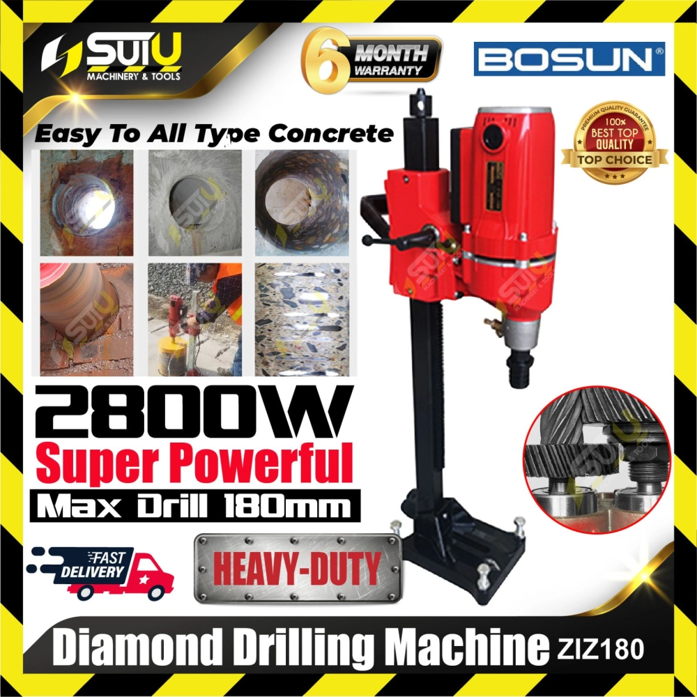 BOSUN ZIZ180 Handheld Core Bit Drill 180mm ZIZ-180