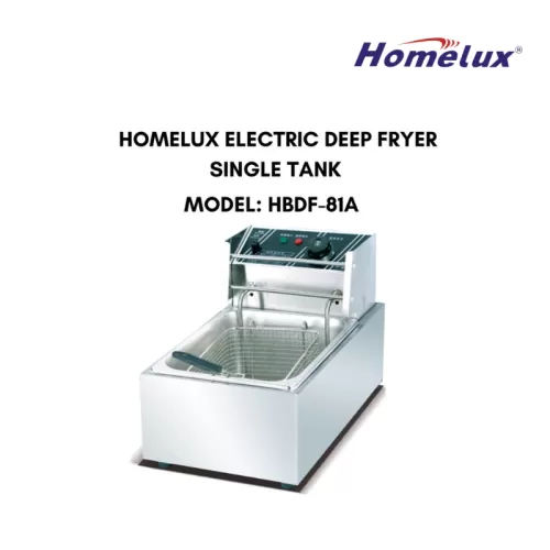 HOMELUX Electric Deep Fryer Single Tank HBDF-81A