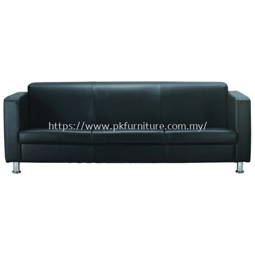 Leather Office Sofa - LOS-002-3S-L1 - Simple - 3 Seater Sofa