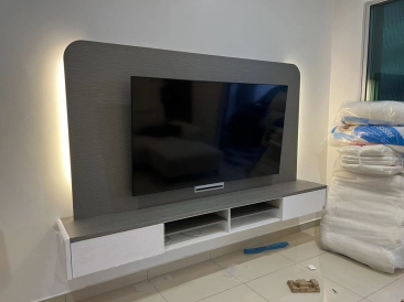 Wall Mounted Hanging Tv Cabinet | Kabinet Tv Gantung Dinding | Penang Furniture Store