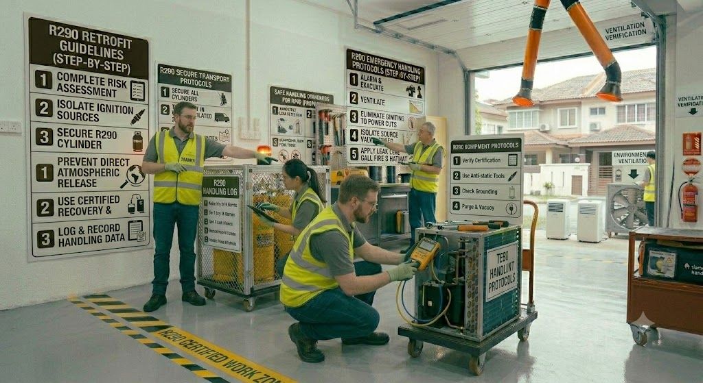 R290 refrigerant environmental handling guidelines