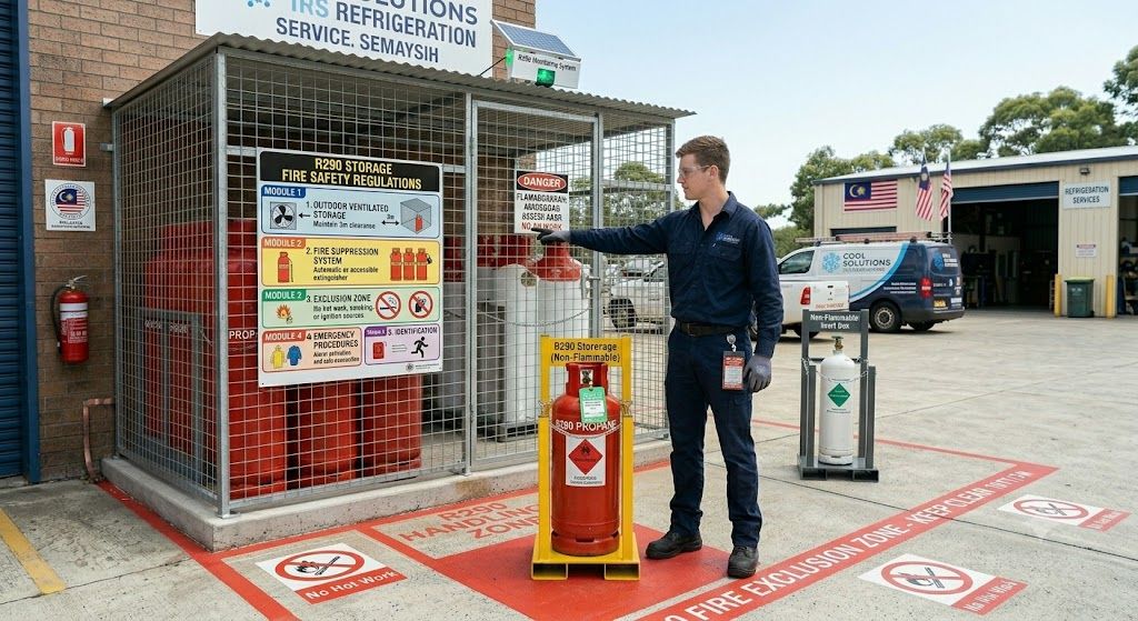 R290 storage fire safety regulations