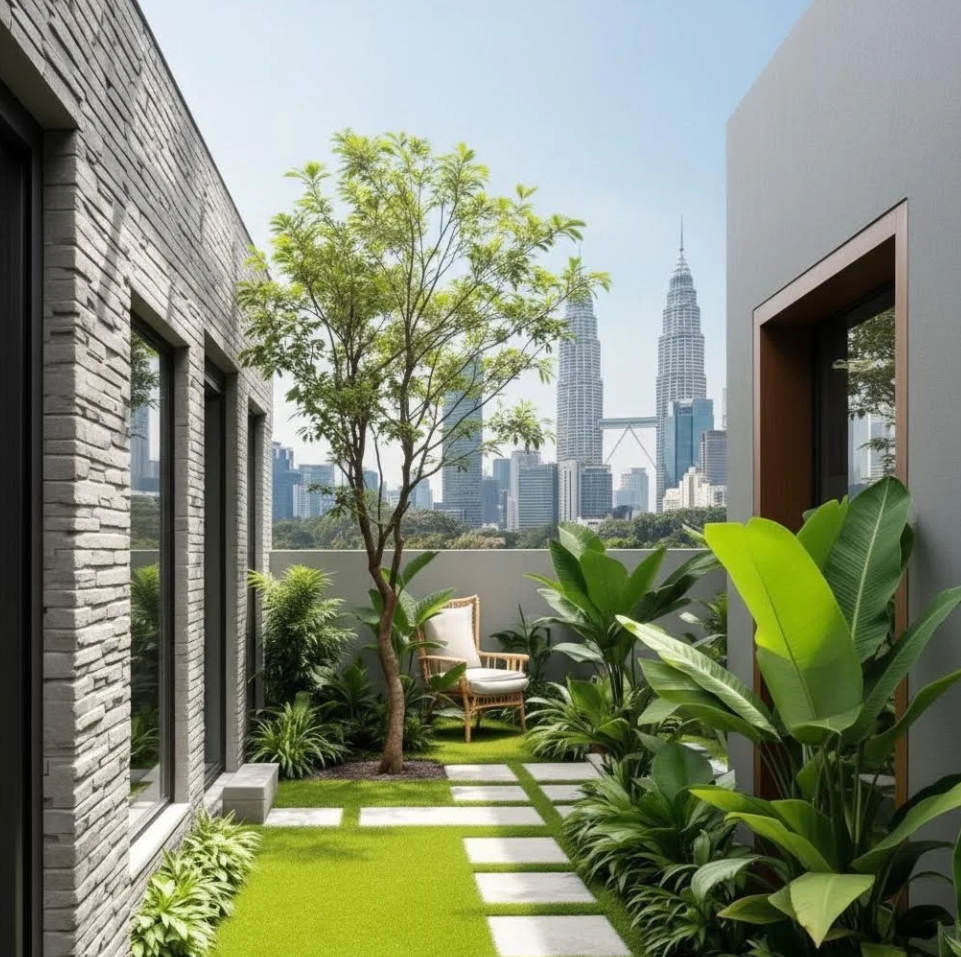 Courtyard Garden Landscaping Kuala Lumpur Malaysia 马来西亚吉隆坡庭院花园景观设计 Lanskap Taman Halaman Kuala Lumpur Malaysia