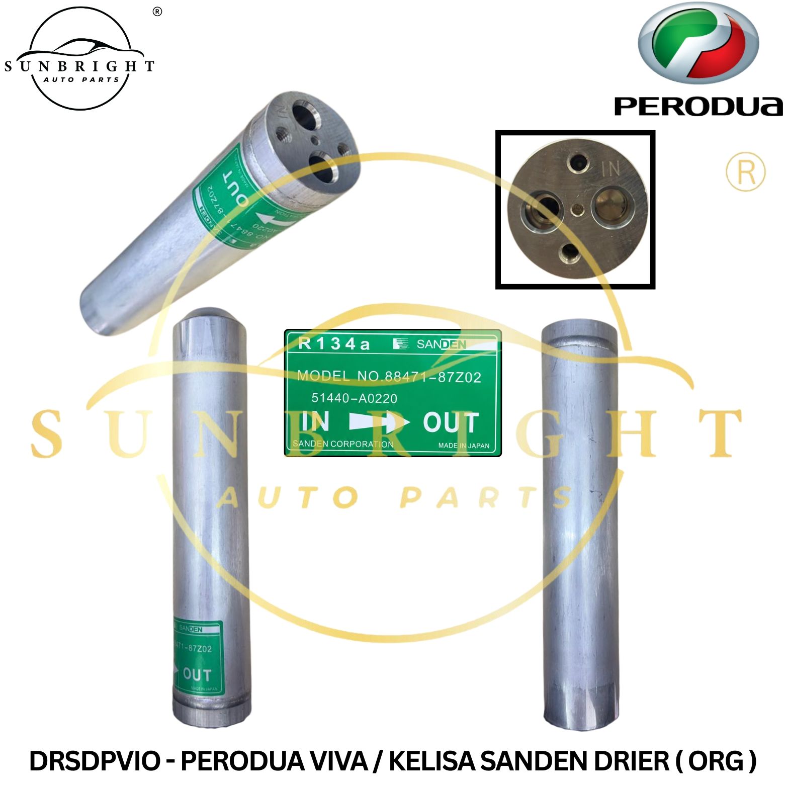 DRSDPVIO - PERODUA VIVA / KELISA SANDEN DRIER ( ORG )