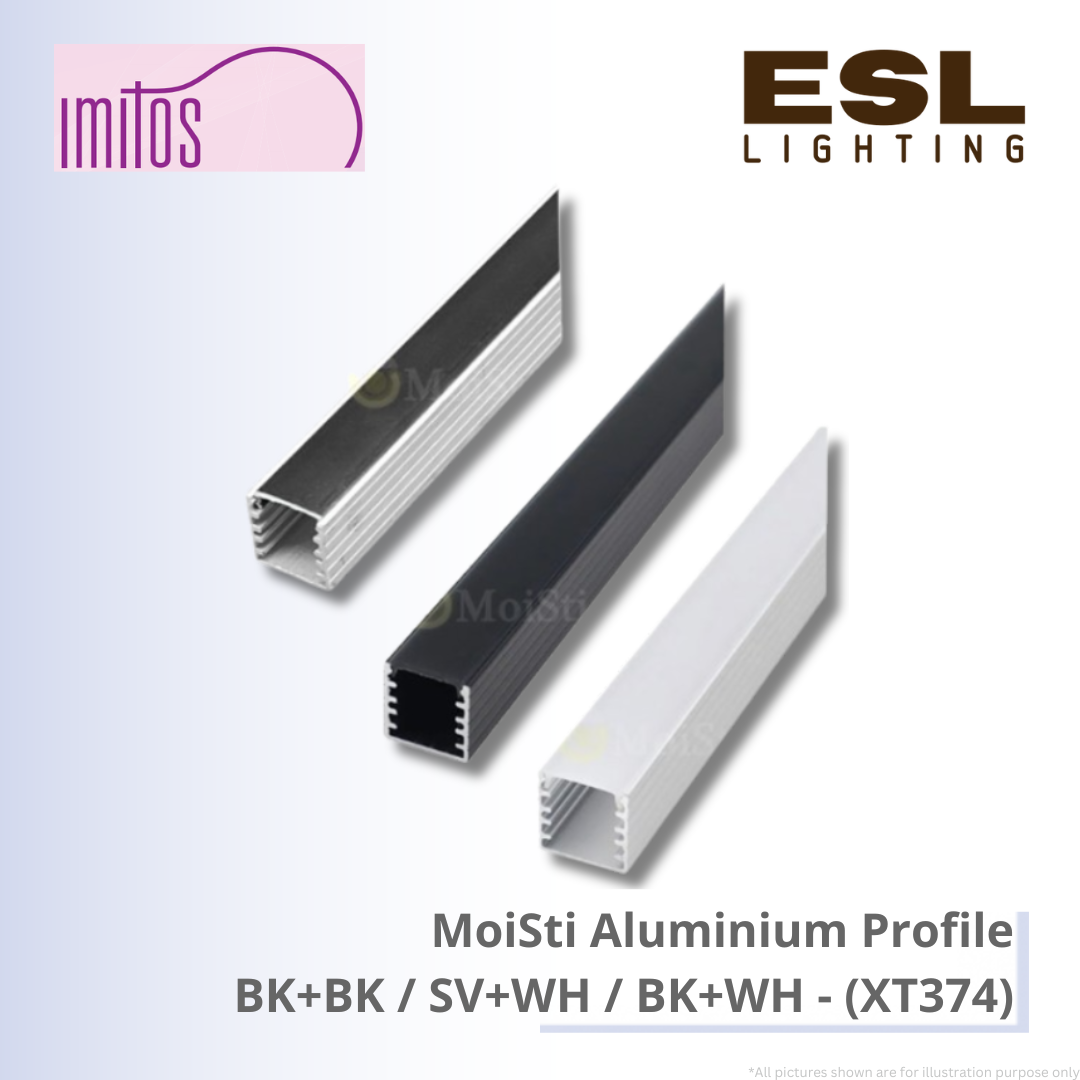 IMITOS MoiSti Aluminium Profile BK+WH / BK+BK / SV+WH - XT374