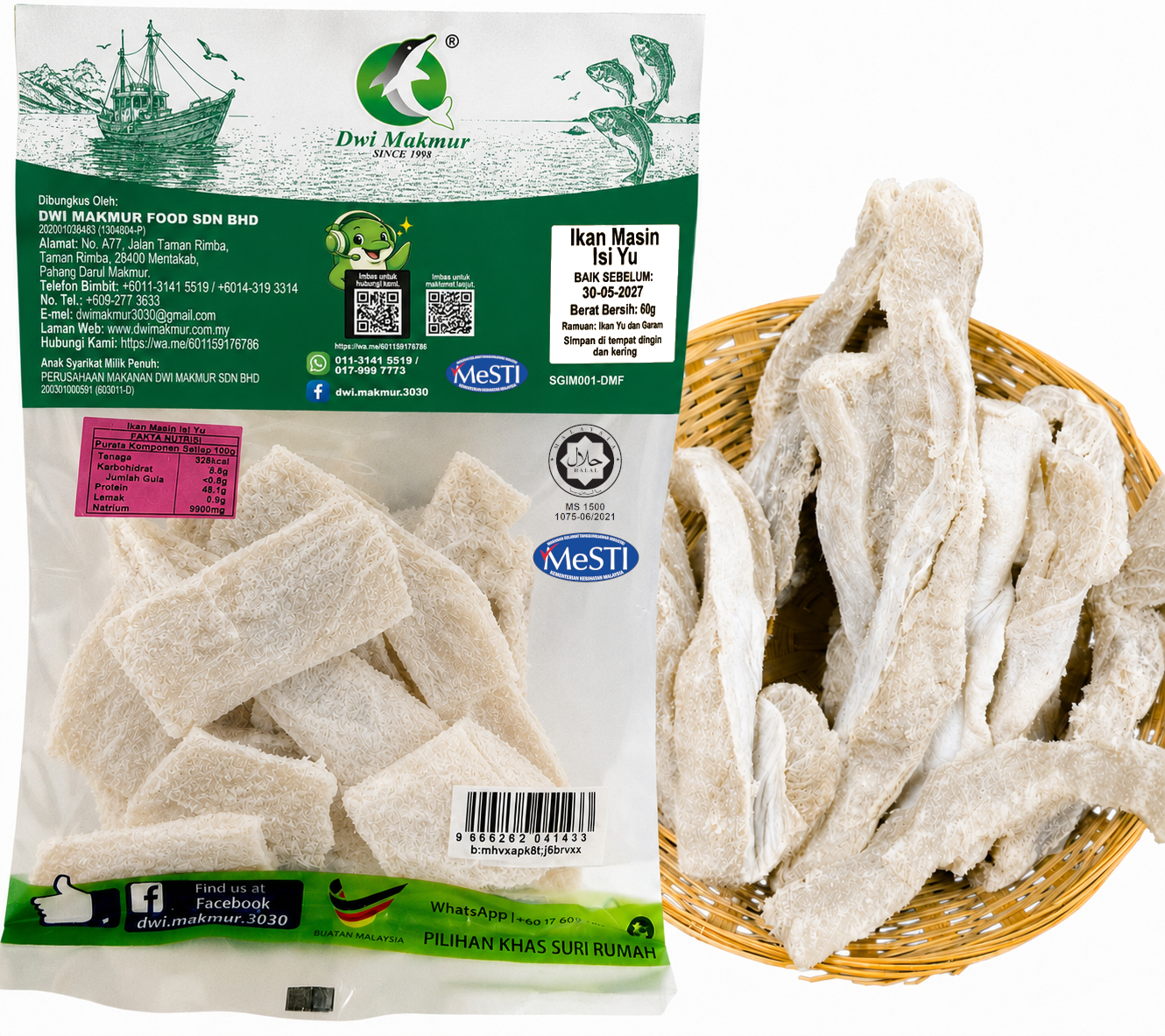 Shark Fillet 60 Grams RM5.50 X 5 Units C.Dwi Makmur