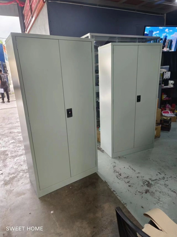 Steel Full Height Cabinet With 3 Adjustable Shelves | Swing Door File Cabinet | Office Cabinet | Office Furniture | Penang | Kedah | Perak | KL | Johor | Melaka | Perlis