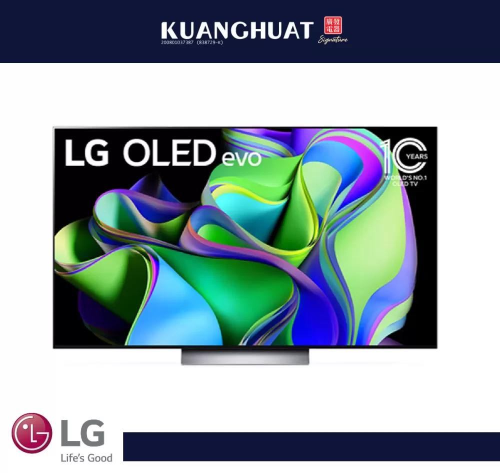 LG OLED evo C3 65 inch 120Hz Dolby Vision & HDR10 4K UHD Smart TV (2023) OLED65C3PSA