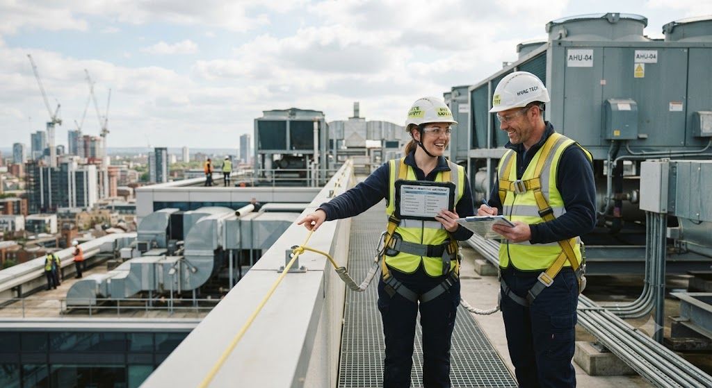 commercial HVAC working at height risk assessment