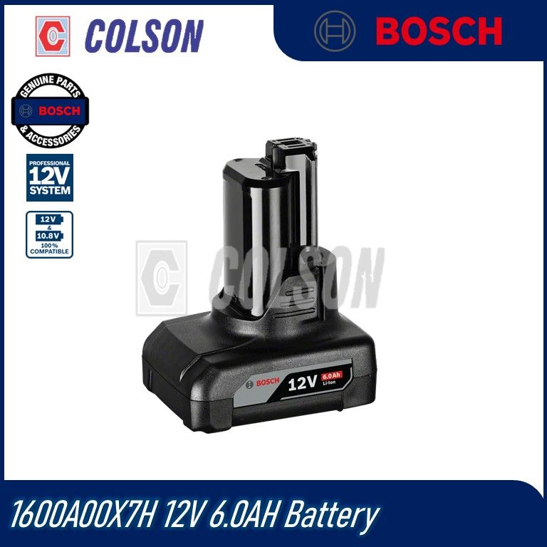 BOSCH 1600A00X7H 12V 6.0AH Battery
