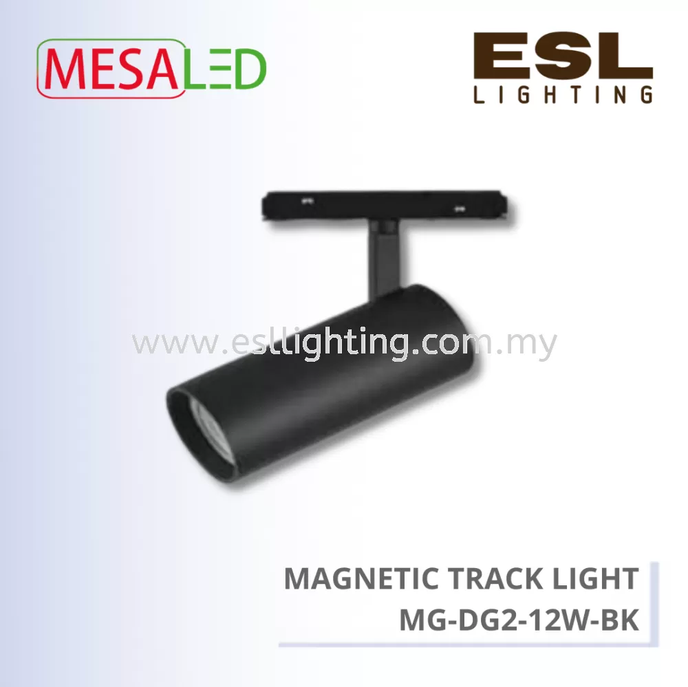 MESALED MAGNETIC TRACK LIGHT 12W - MG-DG2-12W-BK