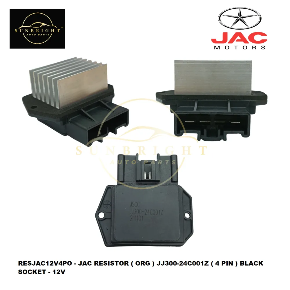 RESJAC12V4PO - JAC RESISTOR ( ORG ) JJ300-24C001Z ( 4 PIN ) BLACK ...