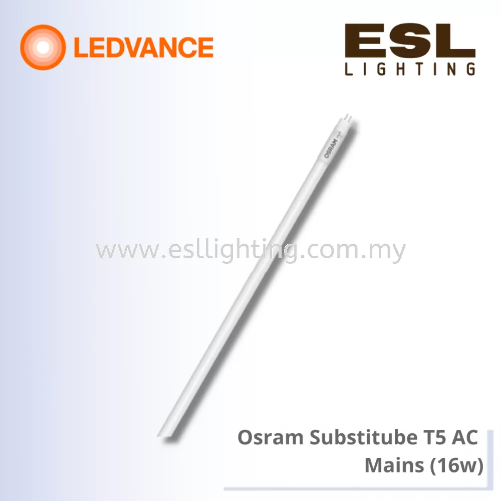 LEDVANCE OSRAM SubstiTUBE T5 AC Mains 16W - 4058075556379 / 4058075543522 / 4058075543546