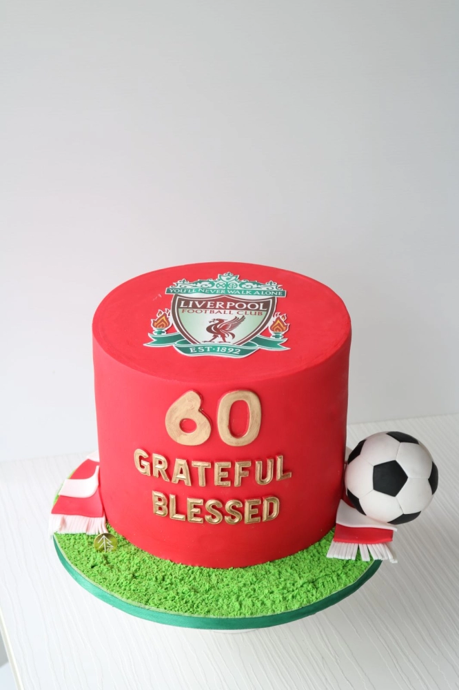 Liverpool Football Cake (8 Inch)