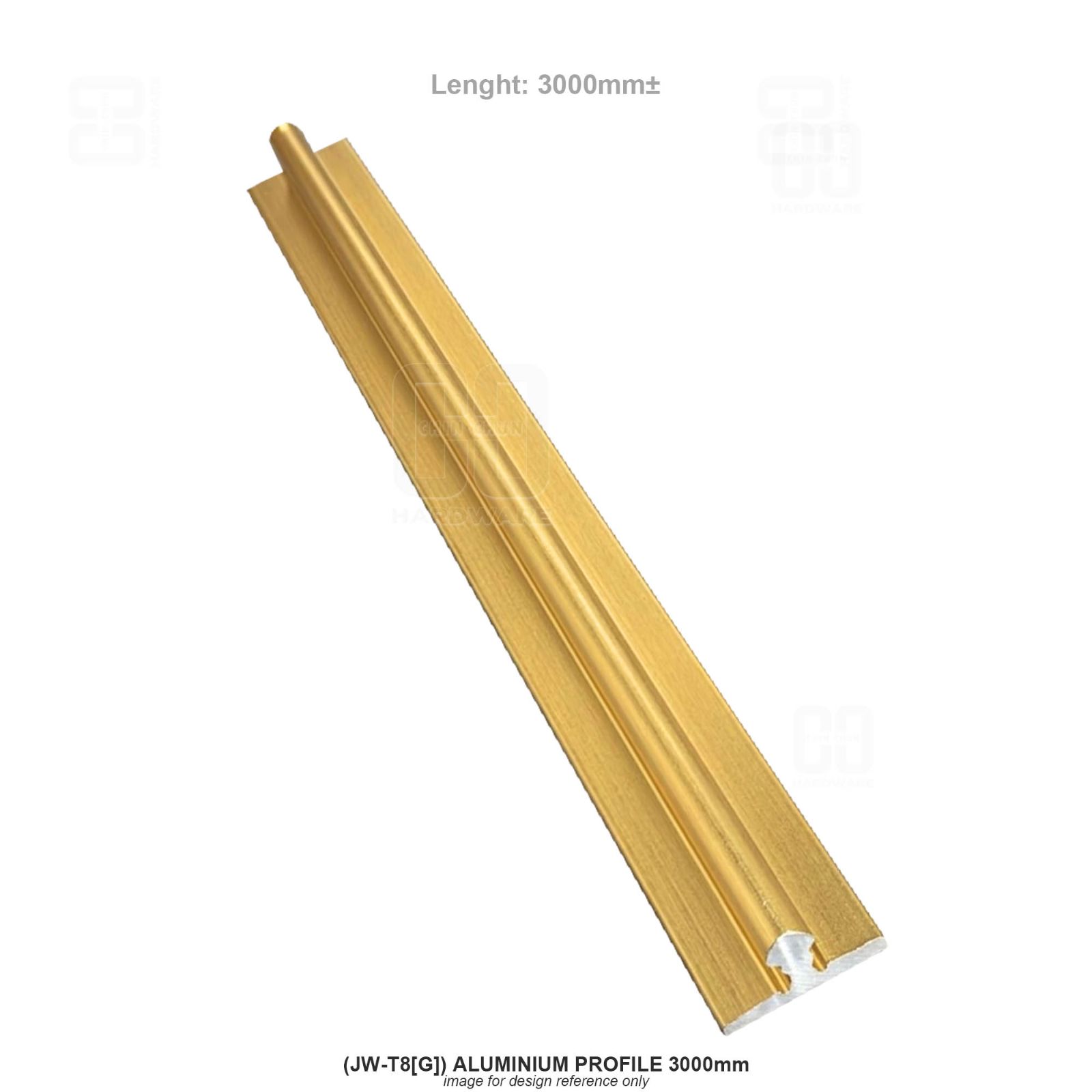 (JW-T8[G]) ALUMINIUM PROFILE 3000mm