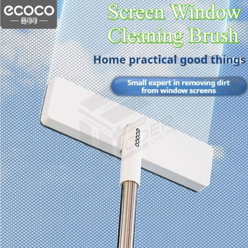 LODER ECOCO Magic Window Cleaning Brush Easy to Disassemble and Wash, Wide Mesh Cleaning Brush for Wet and Dry Cleaning