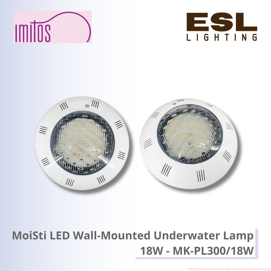 IMITOS MoiSti LED Wall-Mounted Underwater Lamp 18W - MK-PL300/18W IP68