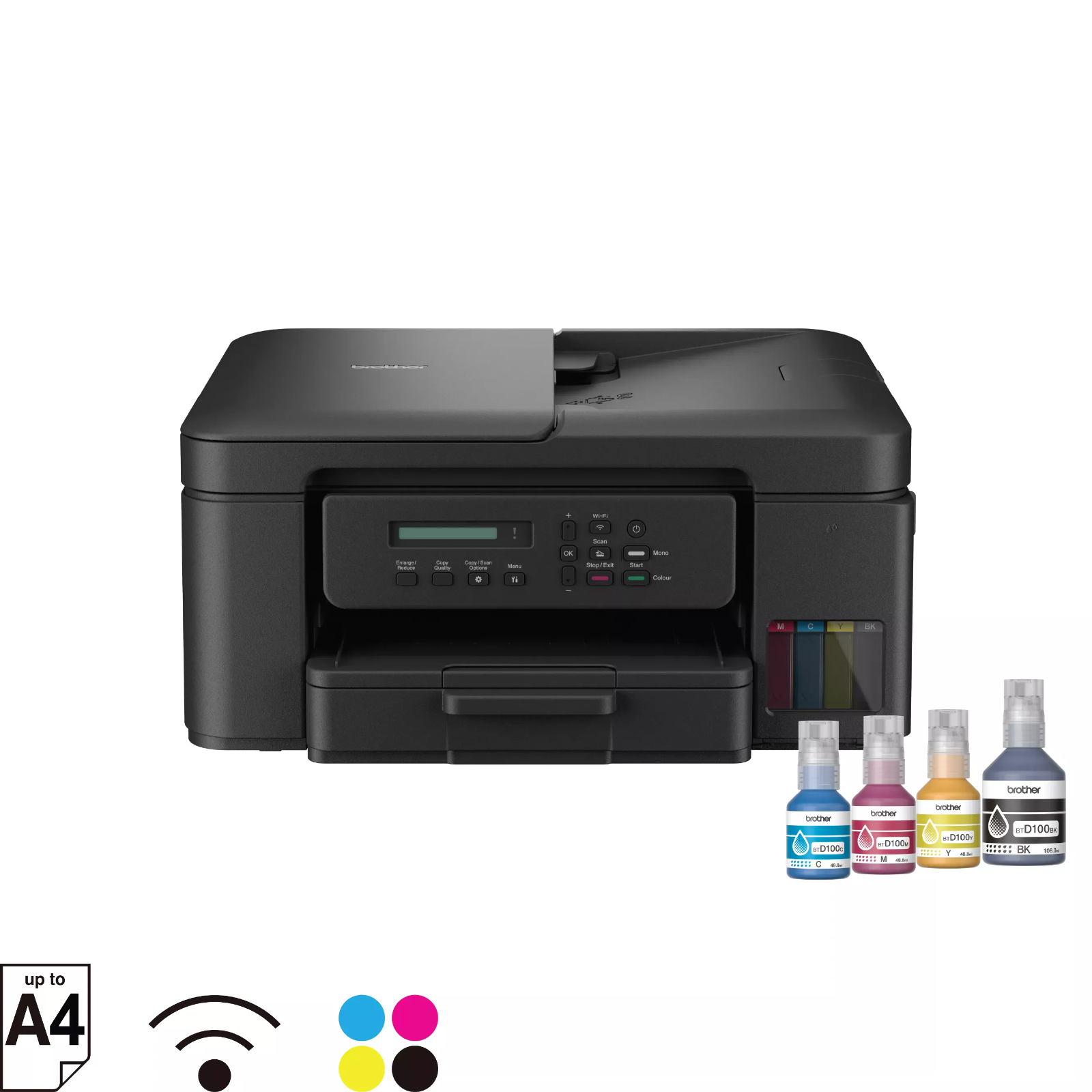 DCP-T730DW Ink Tank Printer Front View