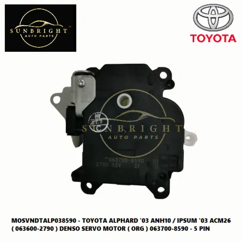 MOSVNDTALP038590  - TOYOTA ALPHARD '03 ANH10 / IPSUM '03 ACM26 ( 063600-2790 ) DENSO SERVO MOTOR ( ORG ) 063700-8590 - 5 PIN