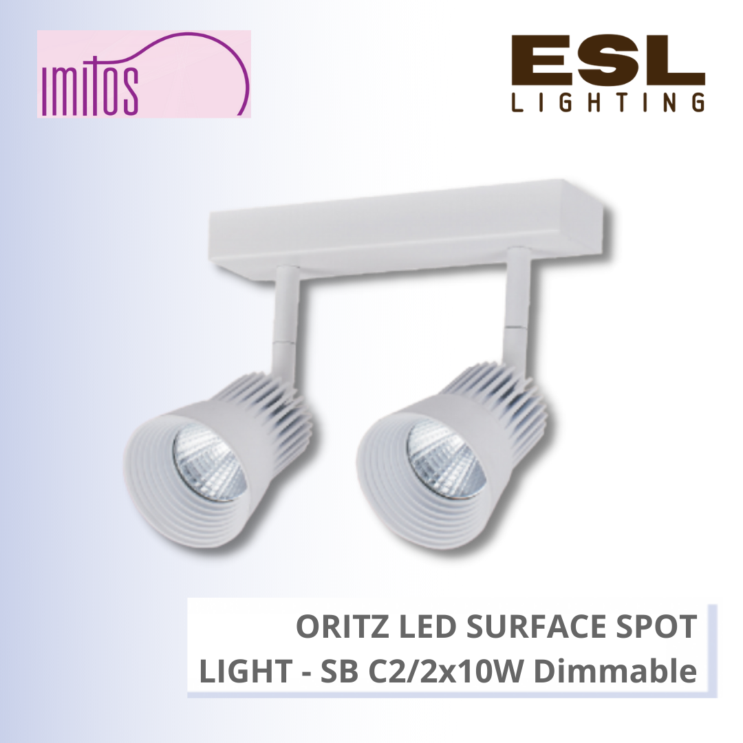 IMITOS ORITZ LED SURFACE SPOT LIGHT 2x10W - SB C2/2x10W Dimmable